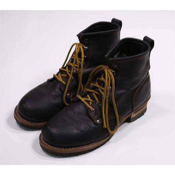 Skechers Cascades Logger Boots Men Work Oil Resistant Lug Sole US 13 - Picture 2 of 13